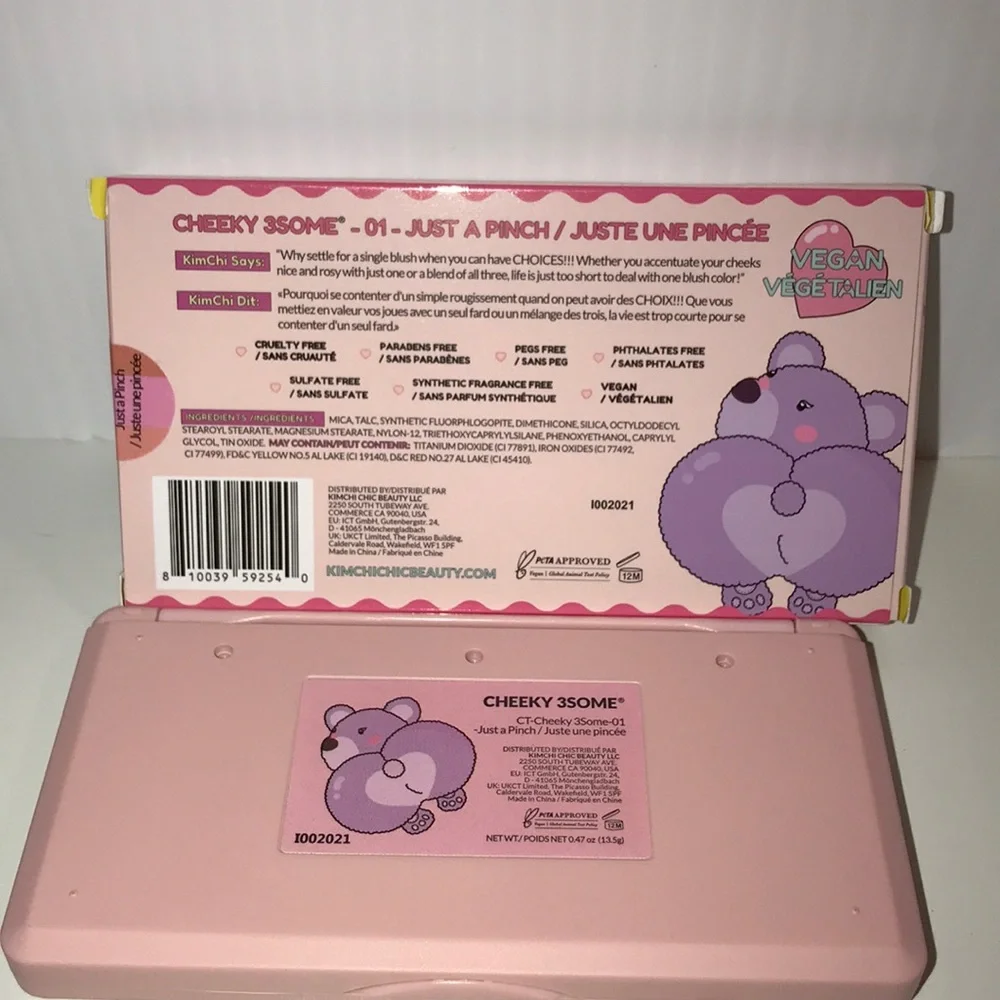 Kim chi chic cheeky 3-some blush trio in just a pinch NEW